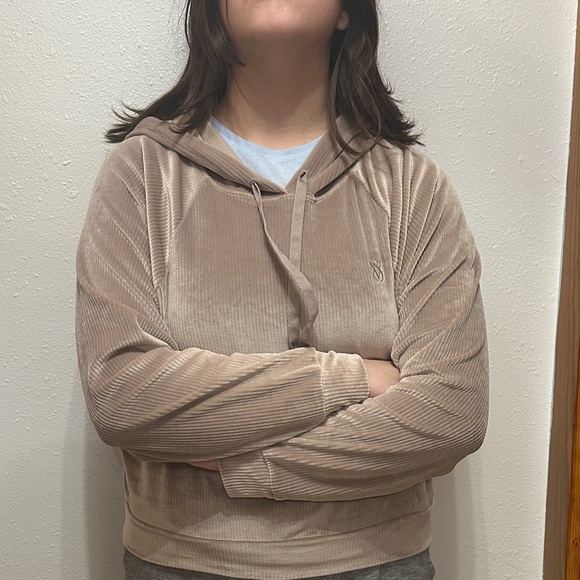 victoria,s secret Tops - Women's Tan Hooded